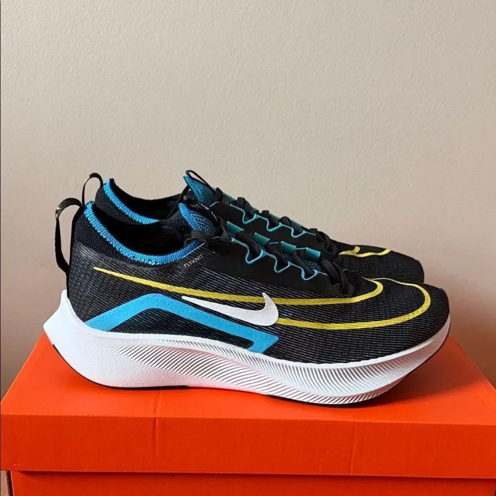 Nike Zoom Fly 4 Black Chlorine Blue CT2392-003 Men’s Size 10.5